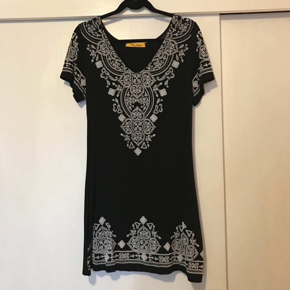 Pure Intent black & white dress - sz XL
